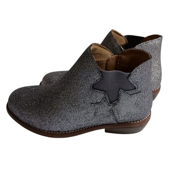 Hanna Andersson Krista Charcoal Glitter Ankle Boots Size 13 EUC - Picture 4 of 10